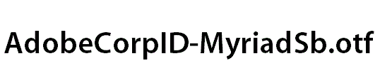 AdobeCorpID-MyriadSb.otf