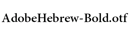 AdobeHebrew-Bold.otf