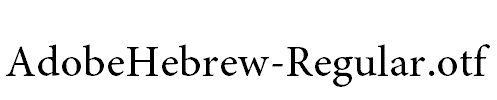 AdobeHebrew-Regular.otf