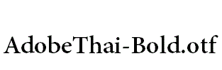 AdobeThai-Bold.otf