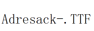 Adresack-.TTF