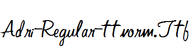 Adri-Regular-ttnorm.Ttf