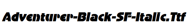 Adventurer-Black-SF-Italic.Ttf