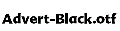 Advert-Black.otf