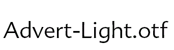 Advert-Light.otf