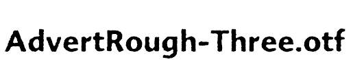 AdvertRough-Three.otf