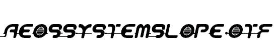 AeosSystemSlope.otf
