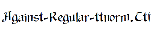 Against-Regular-ttnorm.Ttf