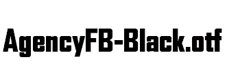 AgencyFB-Black.otf