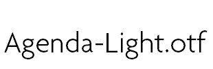 Agenda-Light.otf