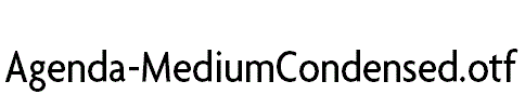 Agenda-MediumCondensed.otf