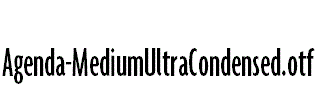 Agenda-MediumUltraCondensed.otf