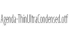 Agenda-ThinUltraCondensed.otf