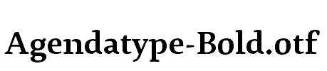 Agendatype-Bold.otf