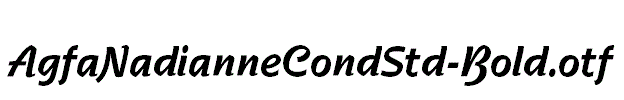 AgfaNadianneCondStd-Bold.otf