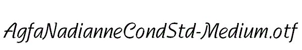 AgfaNadianneCondStd-Medium.otf