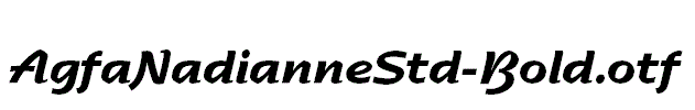 AgfaNadianneStd-Bold.otf