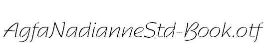 AgfaNadianneStd-Book.otf