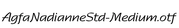 AgfaNadianneStd-Medium.otf
