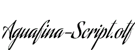 Aguafina-Script.otf