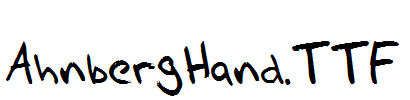 AhnbergHand.TTF