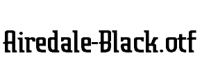 Airedale-Black.otf