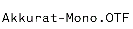 Akkurat-Mono.OTF