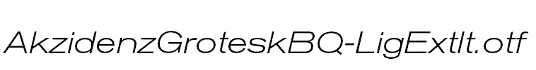 AkzidenzGroteskBQ-LigExtIt.otf