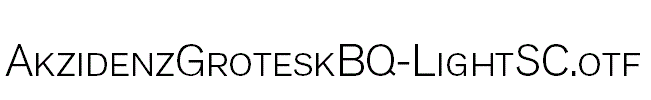 AkzidenzGroteskBQ-LightSC.otf
