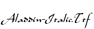 Aladdin-Italic.Ttf