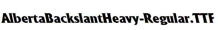 AlbertaBackslantHeavy-Regular.TTF