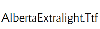 AlbertaExtralight.Ttf