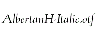 AlbertanH-Italic.otf