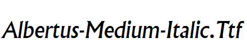 Albertus-Medium-Italic.Ttf