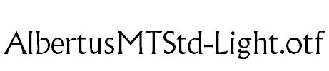 AlbertusMTStd-Light.otf