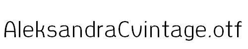AleksandraCvintage.otf