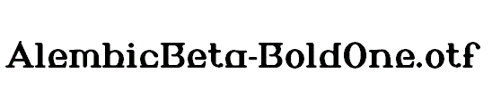 AlembicBeta-BoldOne.otf