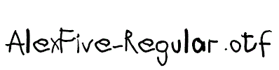 AlexFive-Regular.otf