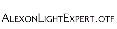 AlexonLightExpert.otf