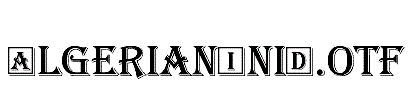 AlgerianIniD.otf