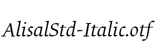 AlisalStd-Italic.otf