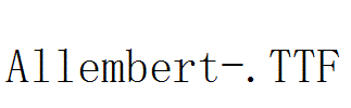 Allembert-.TTF