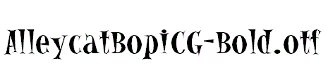 AlleycatBopICG-Bold.otf