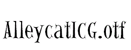 AlleycatICG.otf