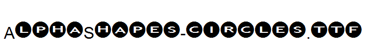 AlphaShapes-circles.ttf