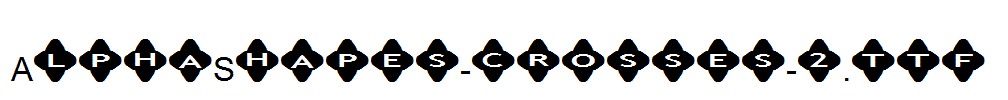 AlphaShapes-crosses-2.ttf