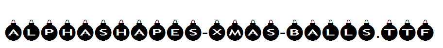 AlphaShapes-xmas-balls.ttf