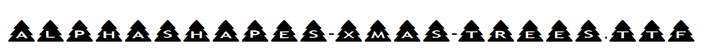 AlphaShapes-xmas-trees.ttf