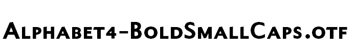 Alphabet4-BoldSmallCaps.otf