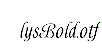 AlysBold.otf